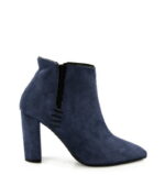 FRANCES- krótkie botki granatowe na słupku