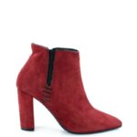 FRANCES - Czerwone botki na słupku