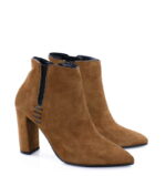 FRANCES - brązowe botki na słupku - obrazek 2