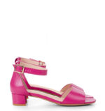 GINA - różowe sandałki na niskim obcasie