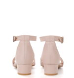 GINA - sandałki na niskim obcasie, pudrowy róż - obrazek 5