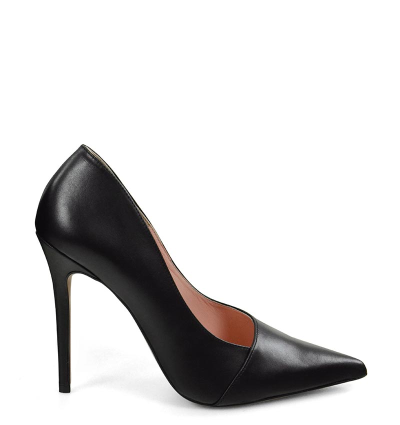 hailey-black-lic4.jpg HAILEY - Wysokie czarne szpilki z licowej skóry - obrazek 1