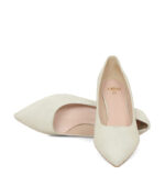 JESSICA - Szpilka ecru zamszowe niski obcas - obrazek 5