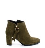 JUDITH - krótkie botki zielone na słupku