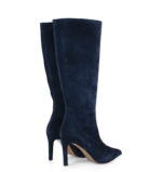 KATE - granatowe kozaki do kolana (szeroka cholewka) - obrazek 3