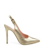 LARISSA - Szpilki złote z odkrytą piętą