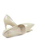 LILY- Ecru perła szpiki z ozdobną piętą - obrazek 4