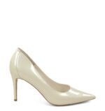 LILY- Ecru perła szpiki z ozdobną piętą