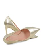 LILY- Złote licowe szpiki z ozdobną piętą - obrazek 4