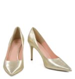 LILY- Złote licowe szpiki z ozdobną piętą - obrazek 5