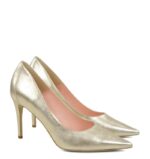 LILY- Złote licowe szpiki z ozdobną piętą - obrazek 2