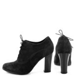 LIZZY - Czarne botki do kostki na słupku - obrazek 4