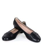 LORA - Czarne mokasyny (baleriny) - obrazek 5