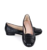 LORA - Czarne mokasyny (baleriny) - obrazek 3