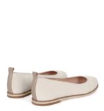 NIKA - Beżowe baleriny z lamówką na podeszwie - obrazek 3