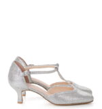 OLIVIA - srebrne czółenka taneczne