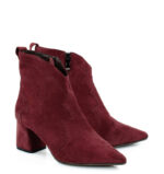 PEGGY- bordowe botki na słupku - obrazek 2