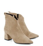 PEGGY- jasno beżowe botki na słupku - obrazek 2