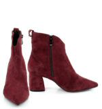 PEGGY- bordowe botki na słupku - obrazek 3