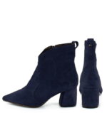 PEGGY- granatowe botki na słupku - obrazek 4