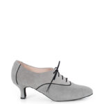 PILAR - Szare buty treningowe do tańca, lamówka czarna