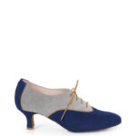 PILAR - Granatowo szare buty treningowe do tańca