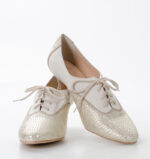 PILAR - Złoto beżowe buty treningowe do tańca - obrazek 5