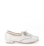 FLORES - buty na płaskim obcasie do ćwiczeń tanecznych, kremowe