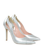 RENI - Srebrne szpilki licowe z wycięciami - obrazek 6