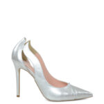 RENI - Srebrne szpilki licowe z wycięciami