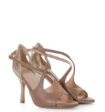 ABELLA - Brązowo-złote sandałki do tańca - obrazek 2