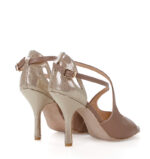 ABELLA - Brązowo-złote sandałki do tańca - obrazek 3