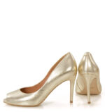 GABRIELLE - Złote szpilki open toe - obrazek 5