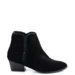 TAYLOR - czarne botki na niskim obcasie