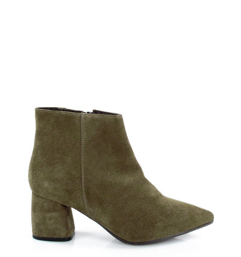 vera1-khaki.jpg VERA - Zielone botki na grubym słupku - obrazek 1