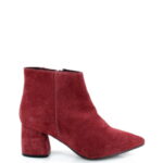 VERA - Czerwone botki na grubym słupku