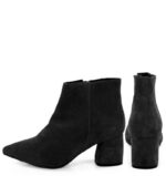 VERA - Czarne botki na grubym słupku - obrazek 4